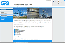 Tablet Screenshot of gpa-systems.de
